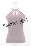 Jean Paul GAULTIER / ホルターネックキャミソール 40 ワイン H-25-07-31-1041-GO-TO-KB-ZH