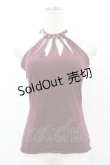 Jean Paul GAULTIER / ホルターネックキャミソール 40 ワイン H-25-07-31-1041-GO-TO-KB-ZH