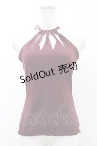 Jean Paul GAULTIER / ホルターネックキャミソール 40 ワイン H-25-07-31-1041-GO-TO-KB-ZH