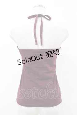 画像2: Jean Paul GAULTIER / ホルターネックキャミソール 40 ワイン H-25-07-31-1041-GO-TO-KB-ZH