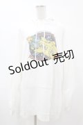 Candy Stripper / PEPE'S ROCKET TRIP HOODIE  白 H-25-07-31-1042-PU-TO-KB-ZH