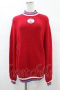 Candy Stripper / FOOLERY BUNNY KNIT  レッド H-25-07-31-1045-PU-TO-KB-ZH