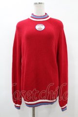 Candy Stripper / FOOLERY BUNNY KNIT  レッド H-25-07-31-1045-PU-TO-KB-ZH