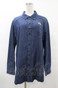Candy Stripper / DENIM SHIRTS  ブルー H-25-07-31-1047-PU-BL-KB-ZH