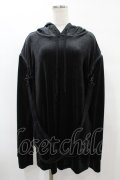 KILL STAR / ZIPベルベットパーカー M 黒 H-25-07-31-1049-SL-TO-KB-ZH