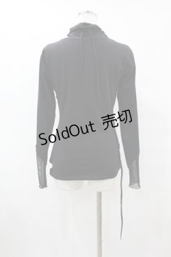 画像2: PUNK RAVE / メッシュ切替ハイネックトップス M-L 黒 H-25-07-31-1052-PU-TO-KB-ZH