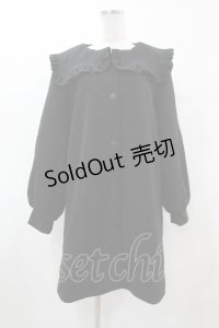 merry jenny / Aラインセーラーコート  ブラック H-25-07-31-1053-LO-CO-KB-ZH