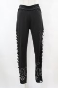 KRY CLOTHING / サイドクロスレギンス  黒 H-25-07-31-1014-EL-PA-KB-ZH