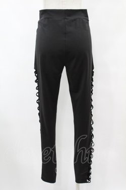 画像2: KRY CLOTHING / サイドクロスレギンス  黒 H-25-07-31-1014-EL-PA-KB-ZH