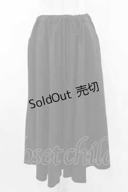 画像1: MiDiom / ワイドパンツ  黒 H-25-07-31-1015-PU-PA-KB-ZH