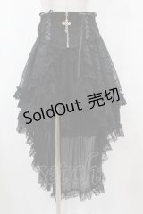 majoh / CROSS JEWEL LACE UP VEIL PANTS  黒 H-25-07-31-1017-0-PA-KB-ZH