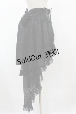 画像3: majoh / CROSS JEWEL LACE UP VEIL PANTS  黒 H-25-07-31-1017-0-PA-KB-ZH