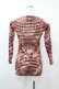 画像2: Jean Paul GAULTIER / ボーダー切替ガーゴイルパワーネットカットソー S 茶 H-25-07-31-1020-GO-TO-KB-ZH (2)