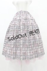 Jane Marple Dans Le Salon / Archive Ginghamドレススカート M ラベンダー×ピンク H-25-07-31-1023-JM-SK-KB-ZH