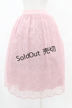 画像2: Jane Marple / Flower Sheer Lace Tutu Skirt M ピンク H-25-07-31-1024-JM-SK-KB-ZH