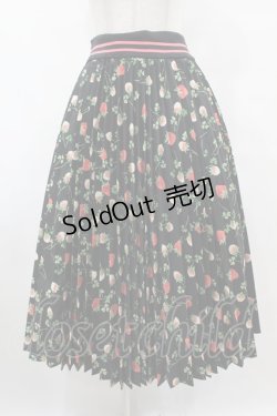 画像1: Jane Marple / Fortune Garden Flare Pleats Skirt M ブラック H-25-07-31-1025-JM-SK-KB-ZH
