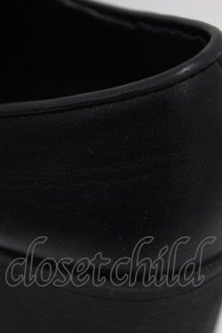 画像5: YOSUKE / 厚底レースアップパンプス 25 黒×白 H-25-07-31-1002-PU-SH-KB-ZH