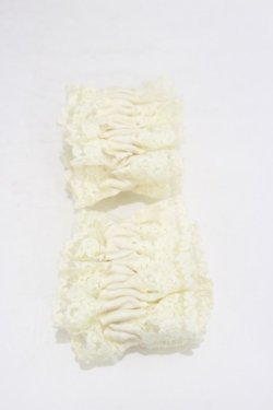 画像1: m petit by misako / AMフリル2Pシュシュ  生成り H-25-07-31-016-LO-ZA-NS-ZH