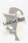 ALICE and the PIRATES / 時計うさぎのロップイヤーシルクハット  ブラウン H-25-07-31-029-PA-AC-NS-ZH