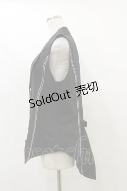 画像3: ALICE and the PIRATES / モノクロームベスト Mens ブラック H-25-07-31-032-PA-TO-NS-ZH