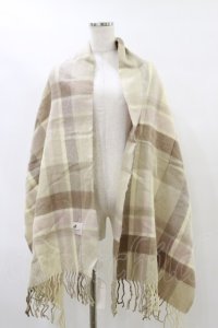 LODISPOTTO / チェックストール  ベージュ H-25-07-31-005-LO-ZA-NS-ZH