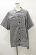 Physical Drop / サマーギンガムシリーズボーイフレンドワークシャツ Free ブラック H-25-07-31-038-LO-BL-NS-ZH