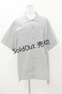 Physical Drop / サマーギンガムシリーズボーイフレンドワークシャツ Free ブラック H-25-07-31-038-LO-BL-NS-ZH