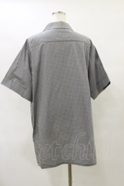 画像2: Physical Drop / サマーギンガムシリーズボーイフレンドワークシャツ Free ブラック H-25-07-31-038-LO-BL-NS-ZH