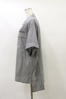 画像3: Physical Drop / サマーギンガムシリーズボーイフレンドワークシャツ Free ブラック H-25-07-31-038-LO-BL-NS-ZH