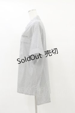 画像3: Physical Drop / サマーギンガムシリーズボーイフレンドワークシャツ Free ブラック H-25-07-31-038-LO-BL-NS-ZH