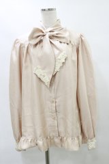 Enchantlic Enchantilly / ノーブルリボンタイブラウス Free ピンクラテ/生成りレース H-25-07-31-039-LO-BL-NS-ZH
