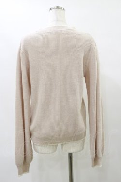 画像2: axes femme / はしごリボンニットトップス M ピンク H-25-07-31-046-AX-TO-NS-ZH