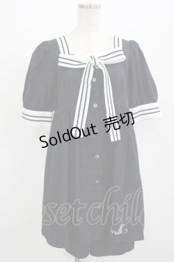 画像1: MILK / Sailor Set Up  ネイビー H-25-08-01-031-ML-OP-KB-ZH
