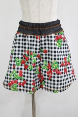 画像1: MILK / Red Gardenキュロット  ブラックギンガムBerry H-25-08-01-032-ML-PA-KB-ZH