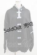 NieR Clothing / 5WAY SIDE LINE CHINA DESIGN PULLOVER F 黒×サックス H-25-08-01-038-PU-TO-KB-ZH