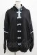 画像1: NieR Clothing / 5WAY SIDE LINE CHINA DESIGN PULLOVER F 黒×サックス H-25-08-01-038-PU-TO-KB-ZH (1)