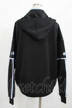 画像3: NieR Clothing / 5WAY SIDE LINE CHINA DESIGN PULLOVER F 黒×サックス H-25-08-01-038-PU-TO-KB-ZH