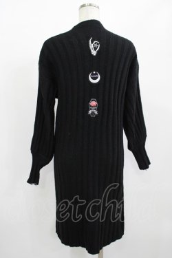 画像3: HELL CAT PUNKS / ニットロングカーディガン  ブラック H-25-08-01-043-PU-TO-KB-ZH