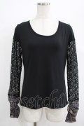 Qutie Frash / メッシュ切替インナーT  黒 H-25-08-01-047-QU-TO-KB-ZH