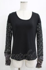 Qutie Frash / メッシュ切替インナーT  黒 H-25-08-01-047-QU-TO-KB-ZH