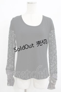 画像1: Qutie Frash / メッシュ切替インナーT  黒 H-25-08-01-047-QU-TO-KB-ZH