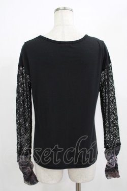 画像3: Qutie Frash / メッシュ切替インナーT  黒 H-25-08-01-047-QU-TO-KB-ZH