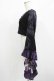 画像2: Qutie Frash / メッシュ着物袖トップス  黒×紫 H-25-08-01-049-QU-TO-KB-ZH (2)
