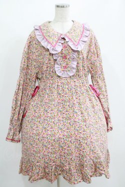画像1: MILK / Sweet Honey Dress  ピンクフラワー H-25-08-01-005-ML-OP-KB-ZH