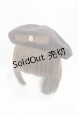 m petit by misako / NINA'SAM カメオベレー  ブラウン H-25-08-01-1005-LO-AC-NS-ZH