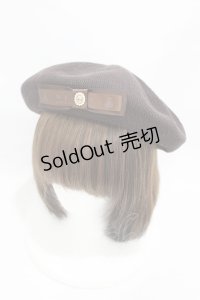 m petit by misako / NINA'SAM カメオベレー  ブラウン H-25-08-01-1005-LO-AC-NS-ZH