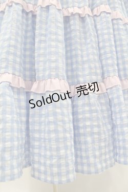 画像5: Lolime by mellfy memory / Bubble Gum ギンガムチェックワンピース M BLUE H-25-08-01-1043-0-OP-NS-ZH