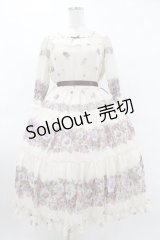 Innocent World / アンティークパンジーシフォンドレス M 生成り H-25-08-01-1044-IW-OP-NS-ZH