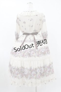 画像2: Innocent World / アンティークパンジーシフォンドレス M 生成り H-25-08-01-1044-IW-OP-NS-ZH
