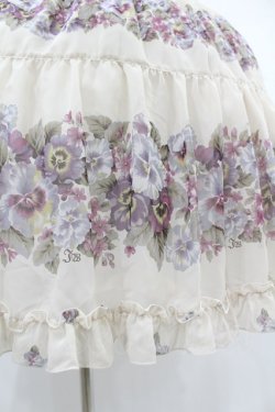 画像5: Innocent World / アンティークパンジーシフォンドレス M 生成り H-25-08-01-1044-IW-OP-NS-ZH